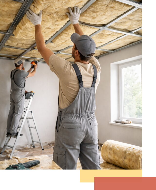 Утепление потолка под ключ в Киселевске качественно и быстро