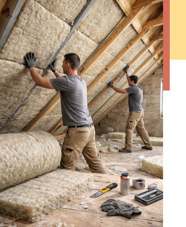 Утепление потолка минватой в Киселевске от 1491 руб. — быстро и недорого | ОТДЕЛОЧНИК-Кис