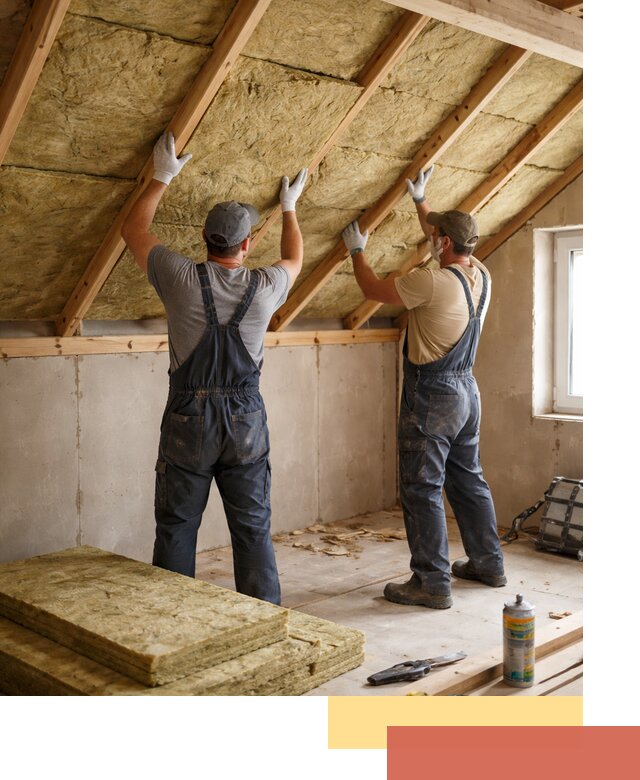 Утепление потолка минеральной ватой в Киселевске