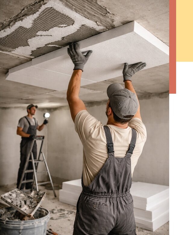 Утепление потолка пенопластом в Киселевске от 4626 руб/м2 — недорого и быстро | ОТДЕЛОЧНИК-Кис