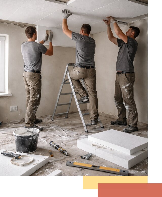 Утепление потолка пенопластом в Киселевске быстро и качественно